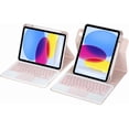 thumbnail image 4 of 360° Rotatable Trackpad Keyboard Case w/ Pen Holder for iPad Air 11" M2/M3，pink, 4 of 8
