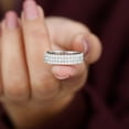 thumbnail image 3 of Silvago Jewel 14K White Gold Plated Rings - 0.9 Ct Round Cut Diamond Rings Women's - Christmas Special Gift for Her - Jewelry Silver Clearance Wedding Ring Sets - Stackable Diamond Rings On Clearance, 3 of 8