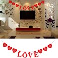 thumbnail image 3 of Guirnalda de banderines de San Valentín con diseño de amantes rojos de 3M para decoración de bodas, habitaciones y coches., 3 of 6