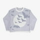 thumbnail image 1 of Suéter de cuello redondo de moda europea y americana de otoño e invierno con suéter con estampado de pulóver, top suelto de manga larga, 1 of 6