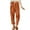 Orange #815, variant on Bovemsi Casual Pants for Women Corduroy Pockets Cropped Straight Leg Elegant Trousers for Travel
