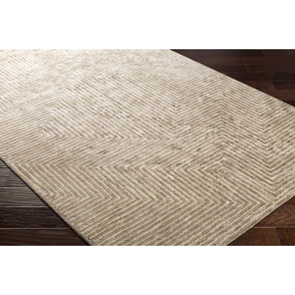 Hauteloom Represa Living Room, Bedroom Area Rug - Contemporary - Taupe, Peach - 12' x 15'