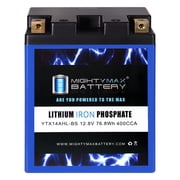 YTX14AHL-BSLIFEPO4 Lithium, Replacement Battery Compatible with BatteryJack PM14AHL-BS-03
