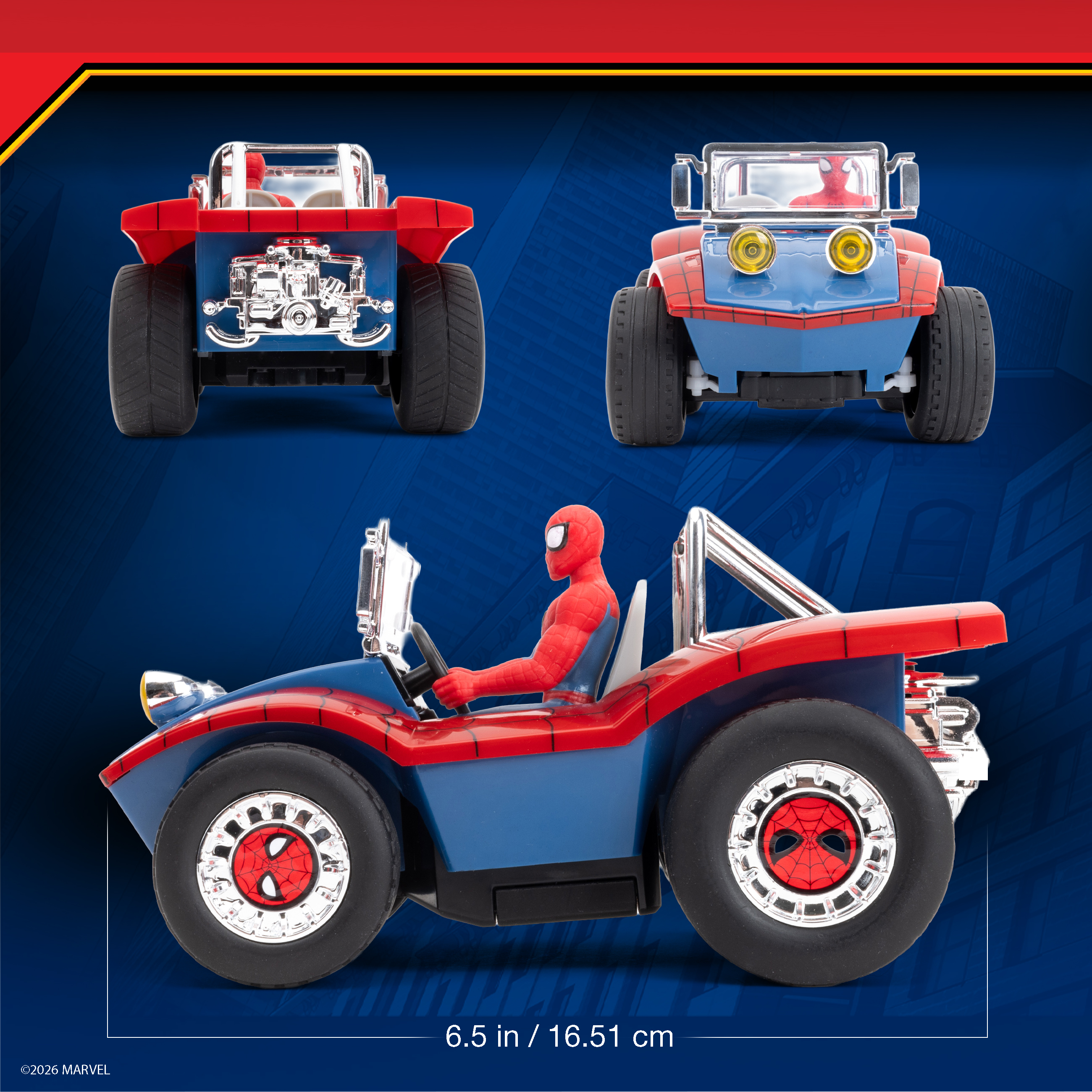 Jada Toys Spider-Man 7" Remote Control Buggy with Figure photo 5