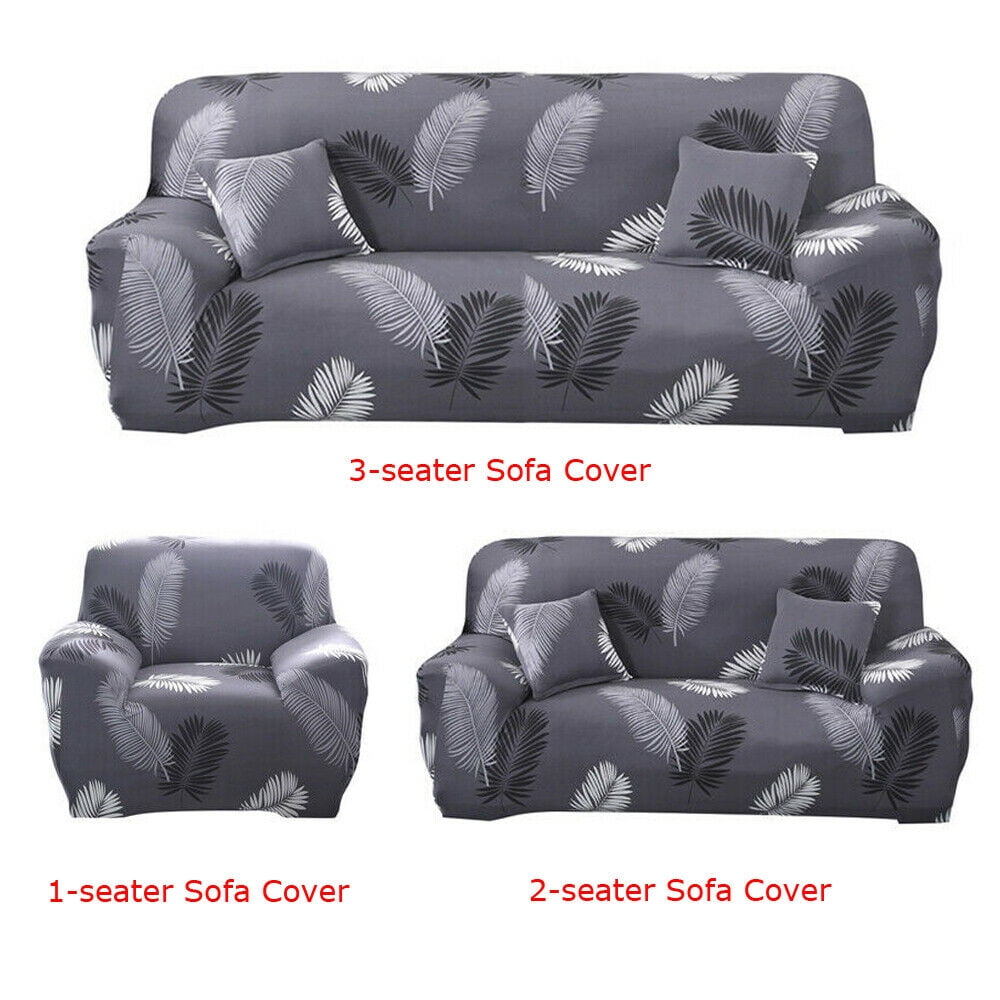 Elastic Sofa Cover 1 Shape Couch Covers Rose Home Fashion Velvet Sofa Cover Stretch for 4 Seater Suitable for Sofas with a Length of 85-115” Sofa Covers Chocolate