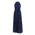 thumbnail image 7 of ICHUANYI Women Fashion Summer Halter Sleeveless Print Sexy Evening Sling Long Dress, 7 of 7