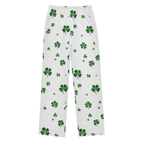 joogoo Leaf Clover Pajama Pants Pj Bottoms Sleepwear Lounge L