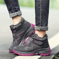 thumbnail image 4 of Botas de nieve con forro polar, cálidas, para mujer, de algodón, de grosor medio, para exteriores, informales, de talla grande, 4 of 6