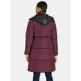 thumbnail image 4 of Big Chill Women's and Women's Plus Maxi Puffer Coat with Hood, Heavyweight, Sizes S-3X, 4 of 6