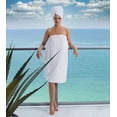 thumbnail image 5 of Boca Waffle Toalla envolvente para mujer – Toalla de sauna ligera – Envoltura de baño para el hogar, spa, facial o gimnasio – Seguro y ajustable, 5 of 5