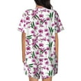 thumbnail image 6 of Sigee Orchids Flowers for Sleepwear Casual Pjs with Pockets Women's Pajamas Sets Shorts 2 Piece Short Sleeve Lounge Sets Medium, 6 of 9