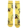 thumbnail image 2 of SpongeBob SquarePants Cartoon Character Casual Crew Socks for Men 3-Pack, 2 of 4
