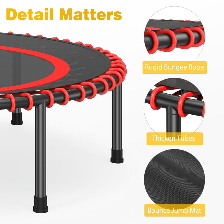 Bearfire 40 inch Indoor Mini Trampoline for Adults & Kids