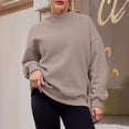 thumbnail image 5 of AUNVITO Women's High Neck Sweatshirt Long Sleeve Casual Fit Casual Winter Style Pullover Top, 5 of 8