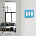 thumbnail image 6 of WIRESTER 3-Gang Decorator Light Switch Plate/Wall Plate Cover, Solid Baby Blue, 6 of 6