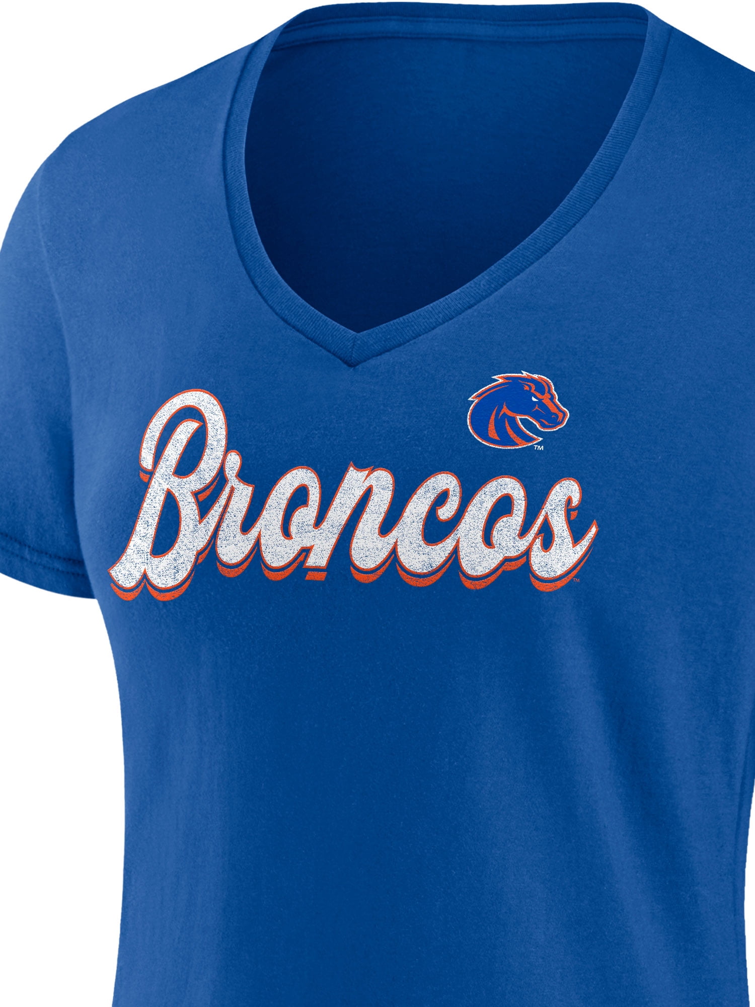 NCAA Boise State Broncos Women's Cotton Blue Short Sleeve T-Shirt