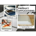 thumbnail image 3 of 12" x 24" (3/4") Natural UHMW Polyethylene Plastic Sheet. Marine and Industrial Applications, Woodworking, Machine Shop, Custom Parts. Nominal Cut Sizes. Made in USA, 3 of 8