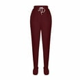 thumbnail image 5 of REALiKUN Womens Pajamas with Fleece Lined Footed Pajamas Pants Solid Comfy Warm Footing Drawstring Sweatpants with Pockets, 5 of 5