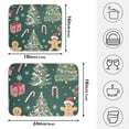 thumbnail image 5 of Yayeee Drying Mat for Kitchen Counter Dishes Microfiber Coffee Decorative Pad, Red Christmas Gingerbread, 5 of 6