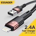thumbnail image 2 of Cable USB Essager para iPhone 14 13 12 11 Pro Xs Max X Xr 8 7 6 cargador de línea de datos de carga rápida para iPad Cable de teléfono móvil Tan Jianjun  unisex, 2 of 2