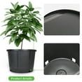 thumbnail image 2 of LABLT 5gal Squat Heavy Duty Premium Black Plastic Nursery Plant Container Garden Pot, 2 of 6