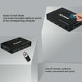 thumbnail image 4 of KCEVE 4K@60Hz Switch 4 Port USB Switcher Selector 4 in 1 Out Switcher with Remote Control Sync Output Audio&Video Black, 4 of 7
