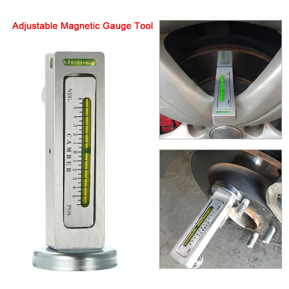Adjustable Magnetic Gauge Tool Camber Castor Strut Wheel Alignment Truck for Car 