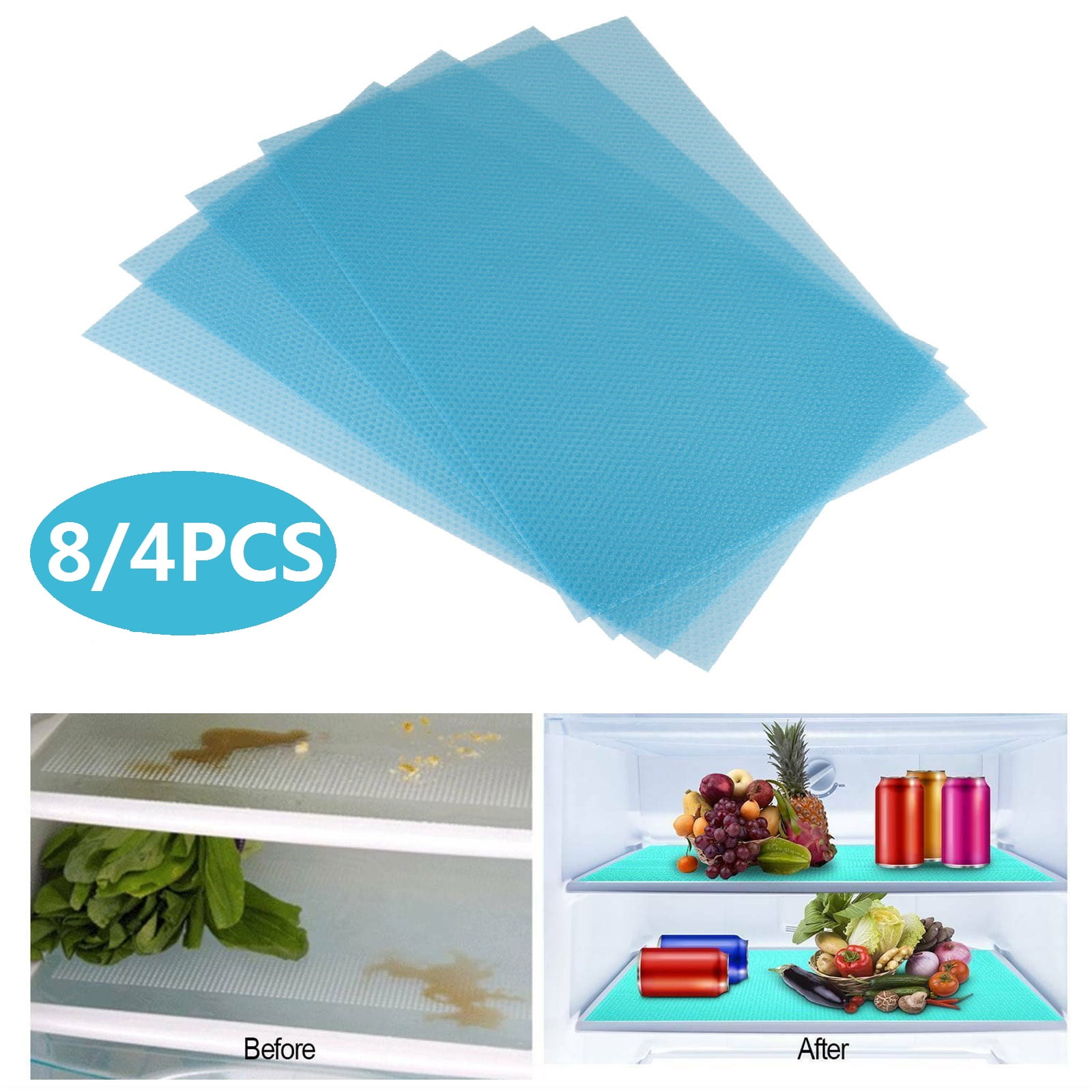 4X Fridge Mat Anti Bacteria Antifouling Mildew Proof Waterproof Refrigerator Pad 