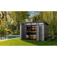thumbnail image 5 of Keter Signature 11x7 ft. Durable Resin Outdoor Storage Shed With Heavy Duty Floor and Locking Door, Storm Grey, 5 of 5