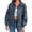 Blue gray, variant on Womens Oversized Leather Bomber Jackets Cap Sleeve Zip Up Motorcycle Coats with Pockets