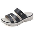 thumbnail image 6 of Womens Sandals Simple Buckle Sporty Wedge Plus Size Slippers for Women, 6 of 7