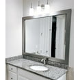 thumbnail image 4 of Frame My Mirror Framed Wall Mirror - Stainless Steel 36" x 54" Mirror - Ideal for Bathroom, Wall Decor, Bedroom and Livingroom - Moisture Resistant with Safety Backing - Pendleton Design, 4 of 12