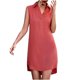 thumbnail image 4 of Vestido de mujer con abertura en el dobladillo de color sólido, informal, sin mangas, de un solo pecho, a la moda para mujer Pompotops  ghjkhdj5162, 4 of 9