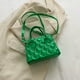 thumbnail image 5 of Bolso de mano para mujer, de piel sintética, acolchado, informal, para mujer, para niñas (verde), 5 of 6