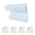 thumbnail image 2 of Soporte para pajitas, fácil de instalar, organizador para pajitas montado en la puerta del gabinete, pajita para beber Blanco, 2 of 9
