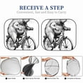 thumbnail image 6 of Hirioo Capybara Riding Bicycle for 2PCS Windshield Sun Shade Foldable | Front Windshield Shade for Sun, Heat and UV Rays-Medium, 6 of 6