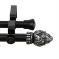 thumbnail image 2 of InStyleDesign  Lotus Adjustable Black Patina Curtain Rod Set with Finial 48 to 84 inch, 2 of 2