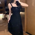 thumbnail image 6 of Sexlip Womens Satin Slip Midi Dress Open Back Design Silky Fabric Relaxed Silhouette for Stylish Gatherings Black L, 6 of 7