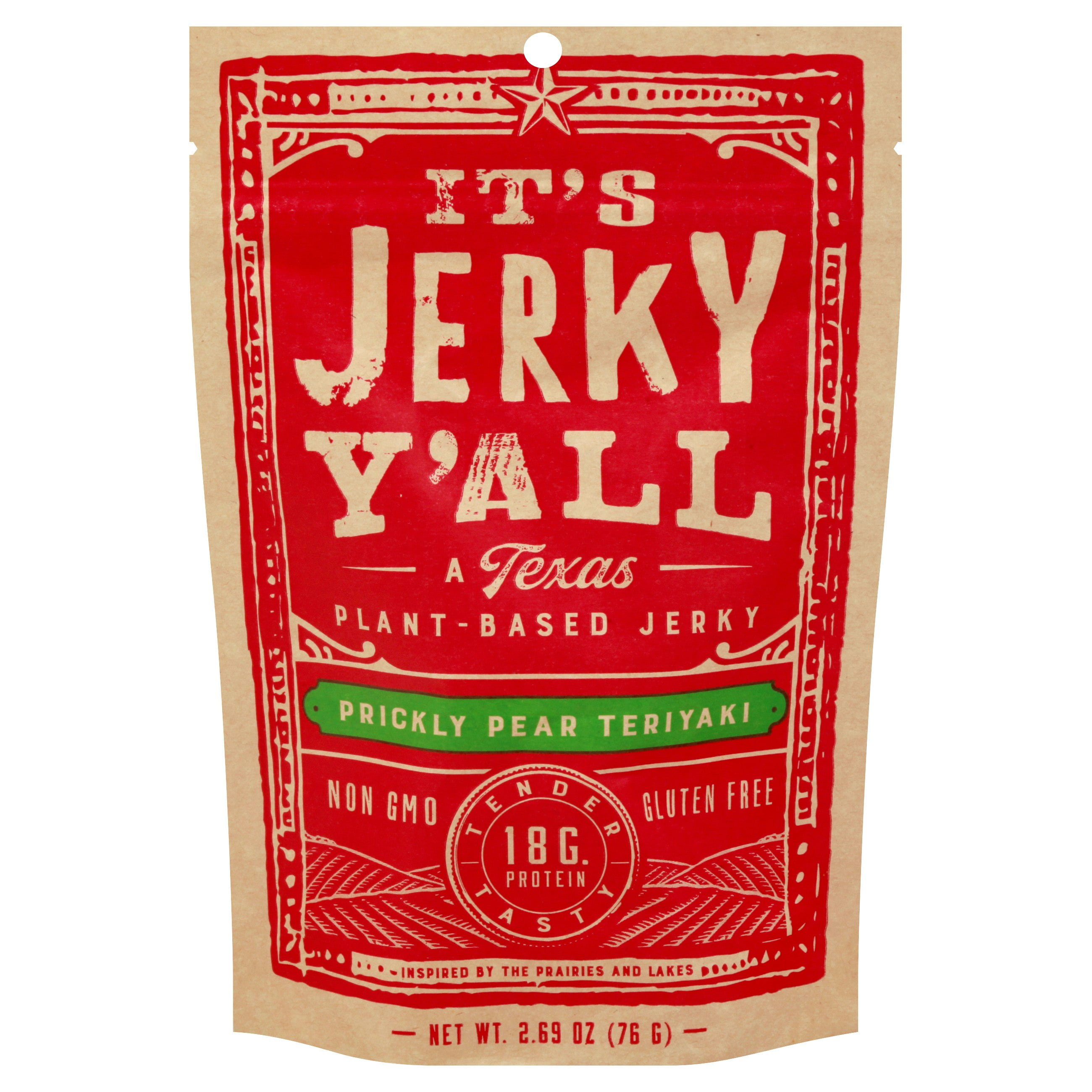 Its Jerky Yall Jerky Plant Based Pear Teriyaki Pack of 6