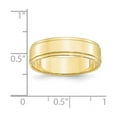 thumbnail image 2 of 10k Yellow Gold Solid Polished 6mm Flat With Step Edge Band Size 11 Ring Ring for Women and Men, 2 of 2