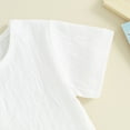 thumbnail image 6 of Bagilaanoe 2pcs Toddler Baby Boy Shorts Set Short Sleeve T Shirt Tops + Shorts 6M 12M 18M 24M 3T Kids Casual Summer Clothes, 6 of 8