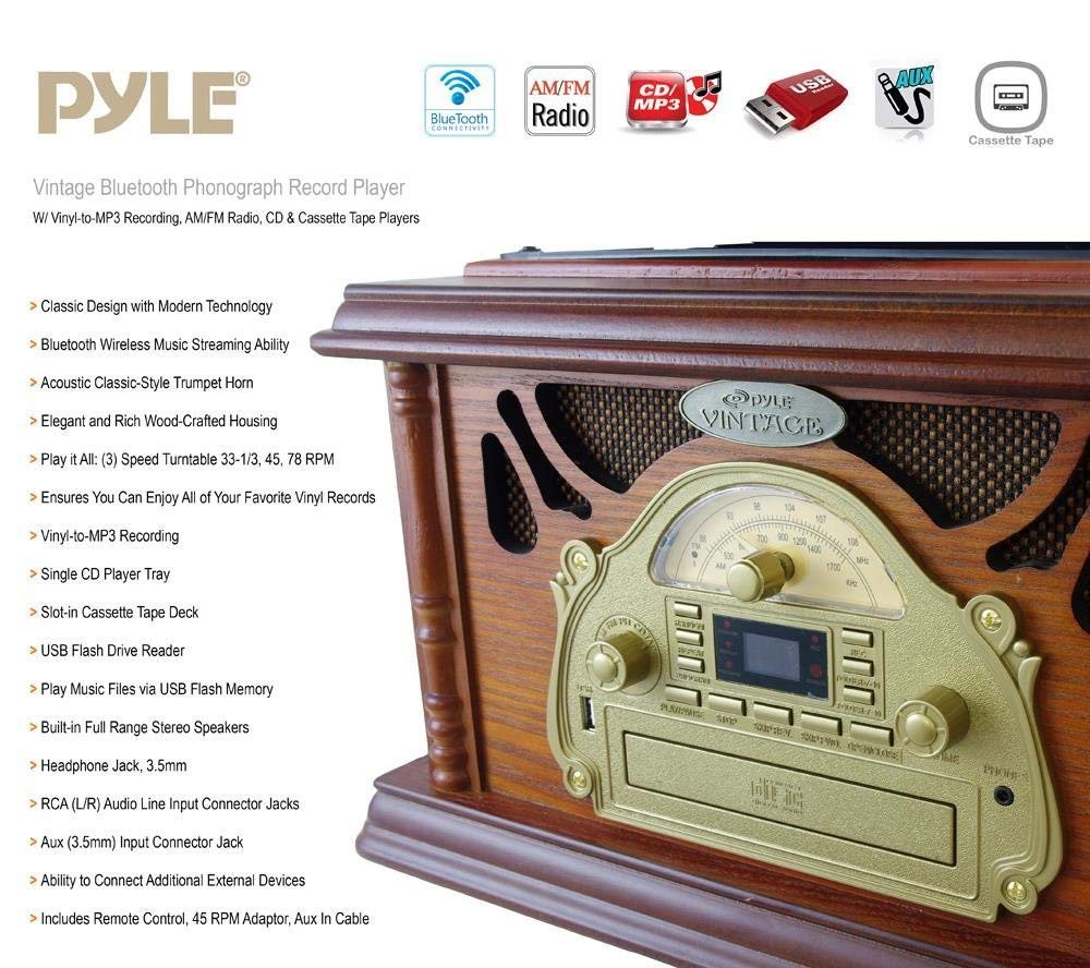 bluetooth gramophone record player