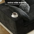 thumbnail image 6 of 157.5" 4-Seater Cloud Sofa,Modular Sectional Couch,Modern Deep Seat Upholstered Couches with Plush Corduroy Fabric for Living Room Furniture,Bedroom and Apartment,No Assembly Required,Black, 6 of 6