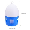 thumbnail image 2 of WRISTBIQUE Automatic Watering Bird Water Container Plastic Blue 1Pcs, 2 of 8