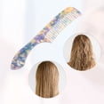 thumbnail image 3 of Unique Bargains 1 Pcs Women Handheld Wide Tooth Comb for Curly Thick Wavy Straight Hair Purple, 3 of 6
