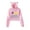 Pink, variant on SssniperWolf Synthwave Cat Ear Hoodie Sexy Women Cropped Pullovers for Girls Cat Ear Crop Top