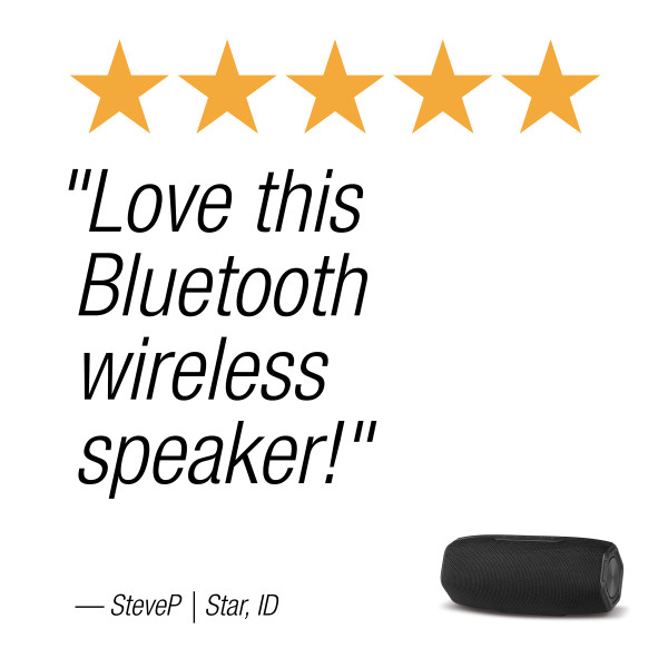 iLive Waterproof Fabric Wireless Speaker, IPX6, 10H Battery photo 6