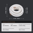 thumbnail image 3 of 50FT Mini Split Line Set,1/4"&1/2"O.D Copper Pipes Tubing&Triple-Layer Insulation,for Mini Split Air Conditioning Refrigerant or Heating Pump Equipment&HVAC with Wrapping Strips., 3 of 9
