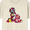 thumbnail image 6 of Garfield Nermal & Garfield Messy Paint Crew Neck Short Sleeve Natural Men's T-shirt-XXL, 6 of 7