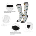 thumbnail image 6 of Balery Hello Printed Novelty Socks Men's Women's Crew Socks Sports Socks Knee High Socks Cotton Socks Quirky and Cool Socks, 6 of 9
